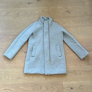 JCrew Gray Wool style dual zippered winter coat